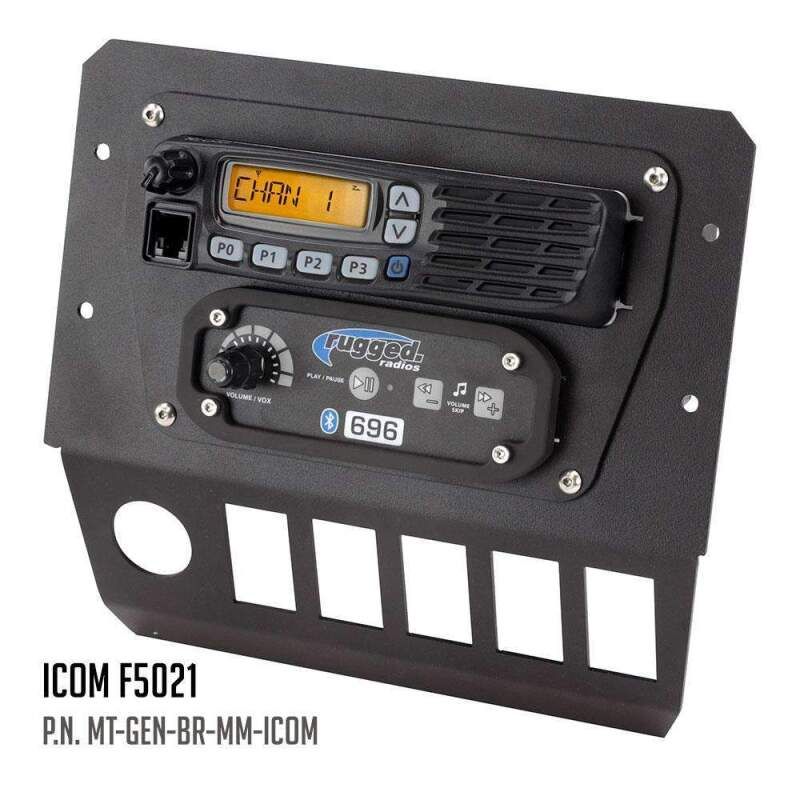 Rugged Radios MT-GEN-BR-MM-KEN Polaris General Multi Mount Kit for Radio and Intercom Kenwood TK7360