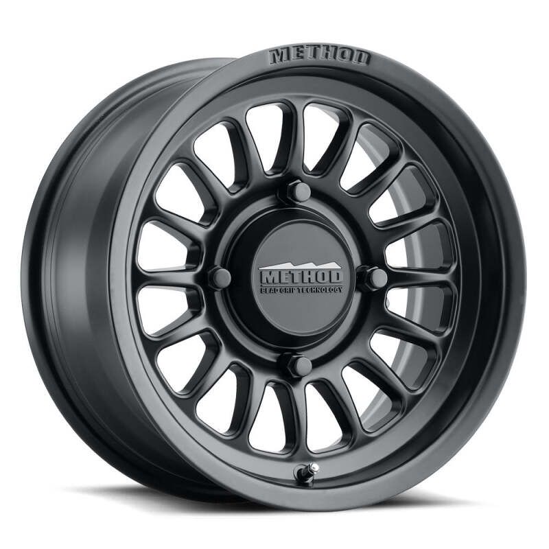 Method Wheels MR41157060552 Method MR411 Bead Grip 15x7.0 +38mm Offset 6x139.7 BP 78.30mm CB Matte Black Wheel