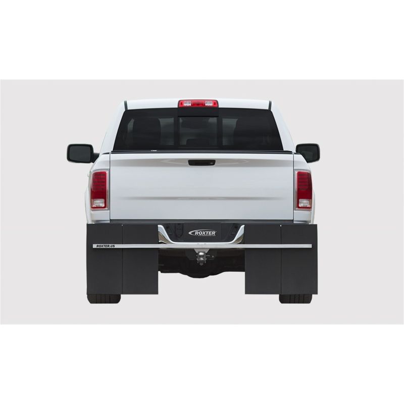Access Roxter Universal Fit Pickups/SUVS 80in Wide Smooth Mill Finish Hitch Mounted Mud Flaps