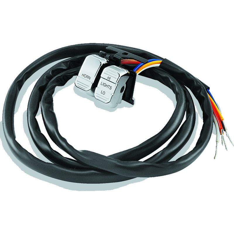 TwinPower 601696 Twin Power 96-13 Big Twin XL V-Rod Chrome Horn/Dimmer Switch Replaces H-D 71597-96 71682-06A