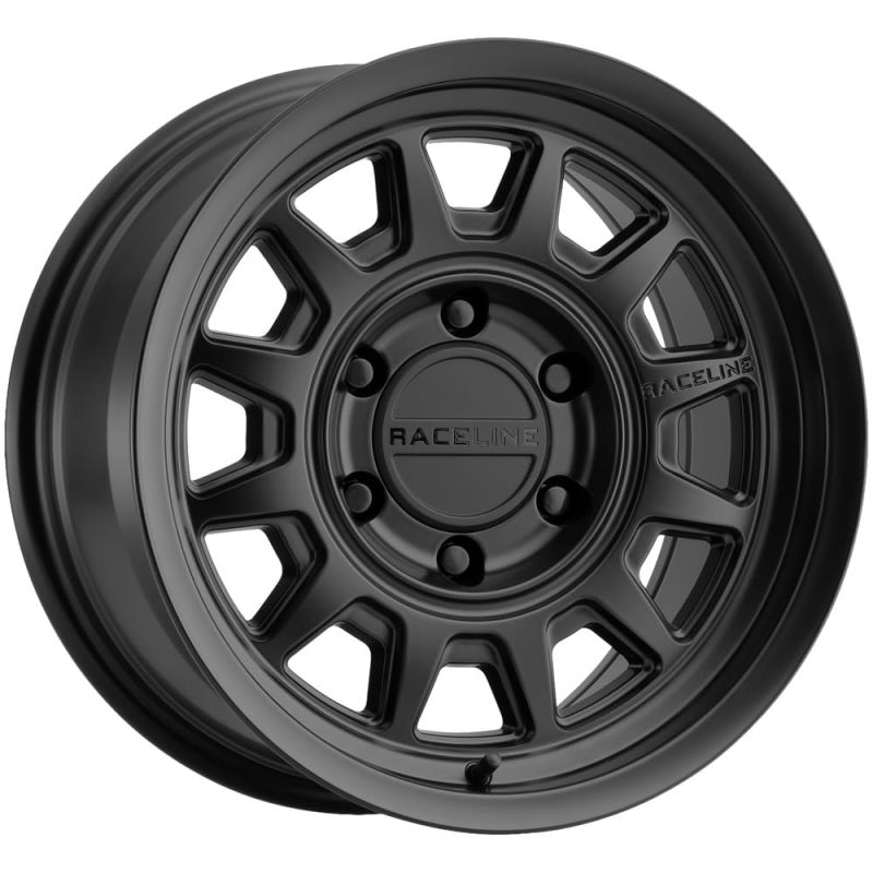 Raceline 952B Aero 17x9in / 6x139.7 BP / -12mm Offset / 106.1mm Bore - Satin Black Wheel