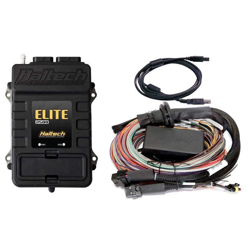 Haltech HT-151304 Elite 2500 Premium Universal Wire-In Harness ECU Kit