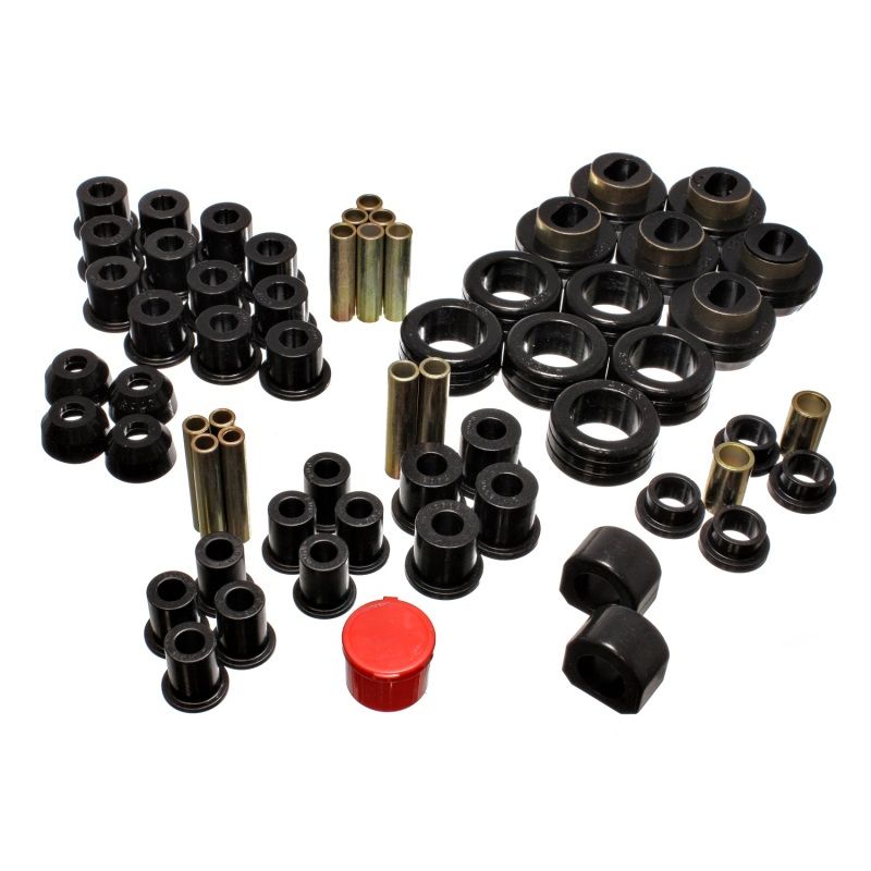 Energy Suspension 81-87 Chevy/GMC 4WD (W/ Stock Front Springs) Black Hyper-flex Master Bushing Set