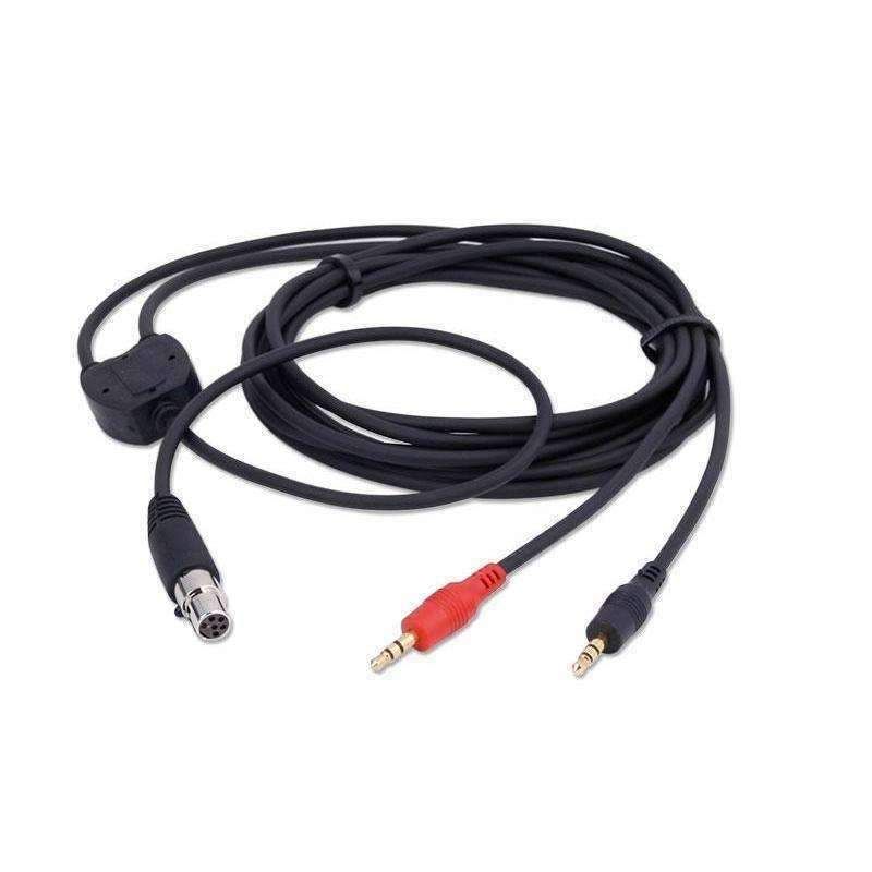 Rugged Radios CS-MUSIC-REC Music Input and Audio Record Connect Cable for Intercom AUX Port