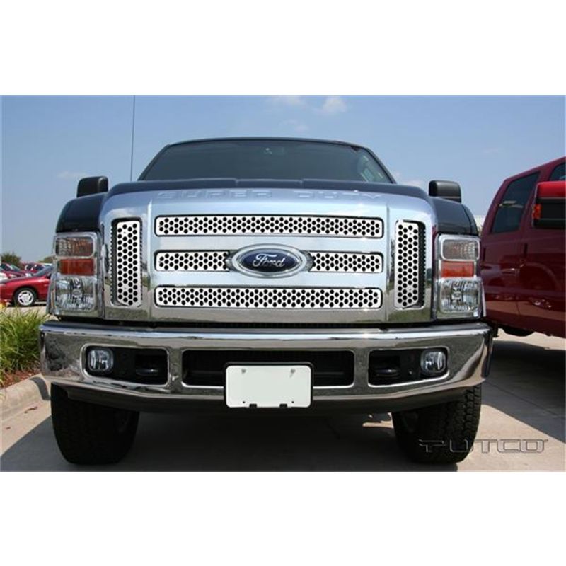 Putco 84197 08-10 Ford SuperDuty (Will not Fit XL/FX4) Punch Stainless Steel Grilles