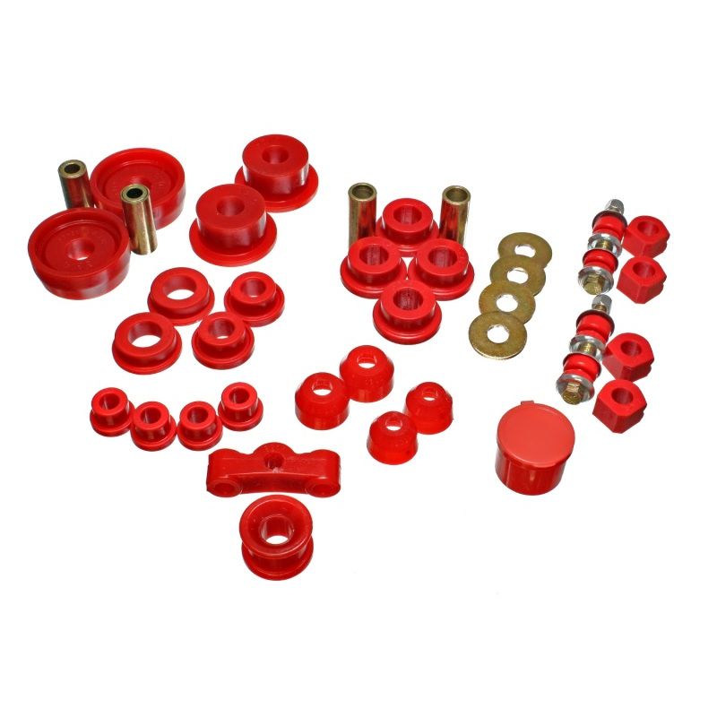 Energy Suspension 84-87 Honda Civic/CRX Red Hyper-Flex Master Bushing Set