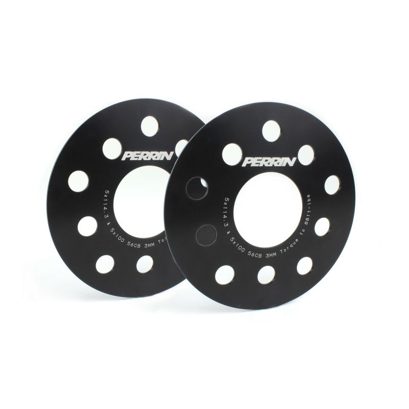 Perrin Subaru 5x114.3/5x100 3mm Slip-On Wheel Spacers - w/ 56mm Hubs (No Studs)