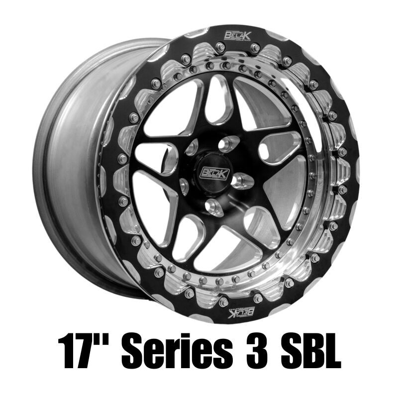 Belak Wheels 17045114S32BS-1PC Belak 17x4.5 / 2.25 BS / 5x114.3 BP / Series 3 Wheel - Monoblock (Req Spacer/Extended Studs)