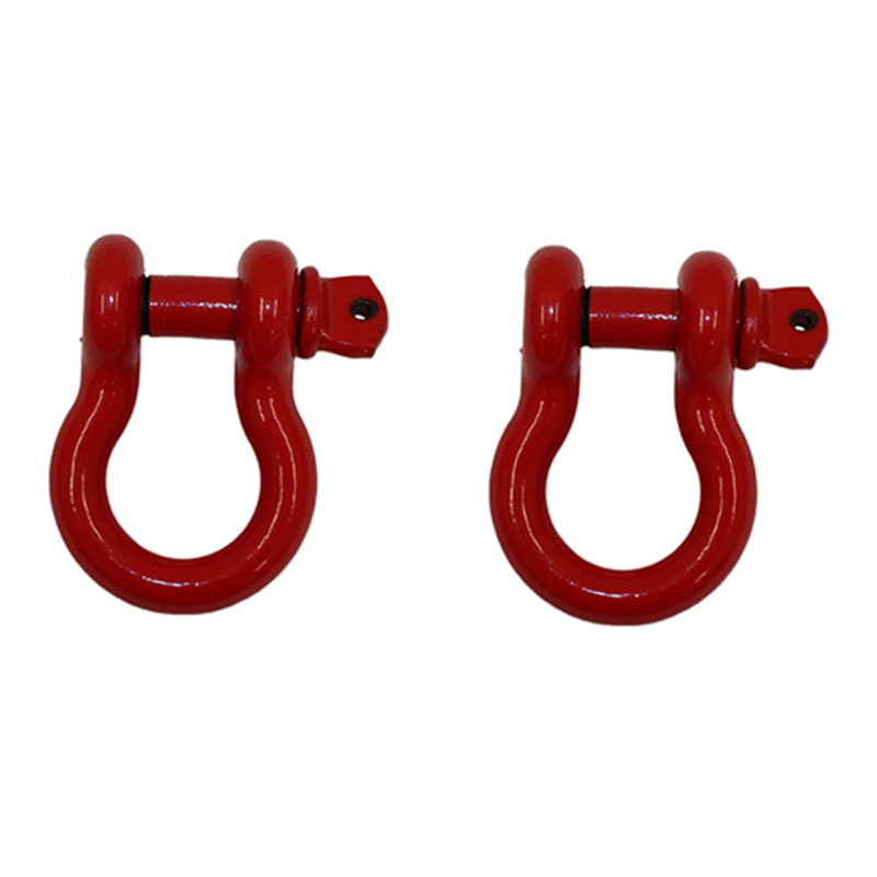 Fishbone Offroad D Ring 3/4In Red 2 Piece Set