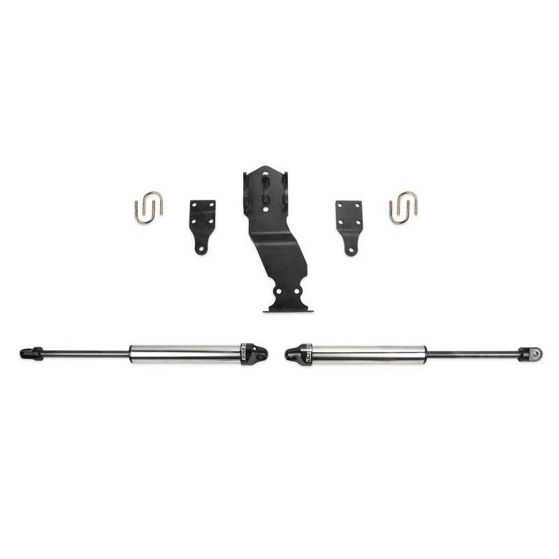 Fabtech 19 FORD F450/F550 4WD Dual Steering Stabilizer System w/DL 2.25 Shocks