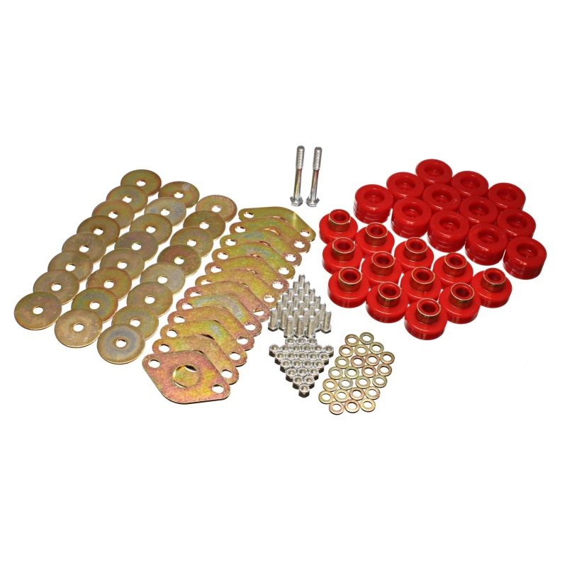 Energy Suspension 2.4109R Body Mount Set W/Hardware - Red