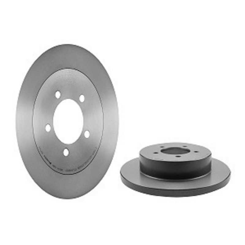 Brembo KT00857 Brembo ceramic brake pad and UV coated solid  brake disc kit