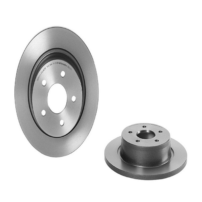 Brembo KT00675 Brembo ceramic brake pad and UV coated solid  brake disc kit