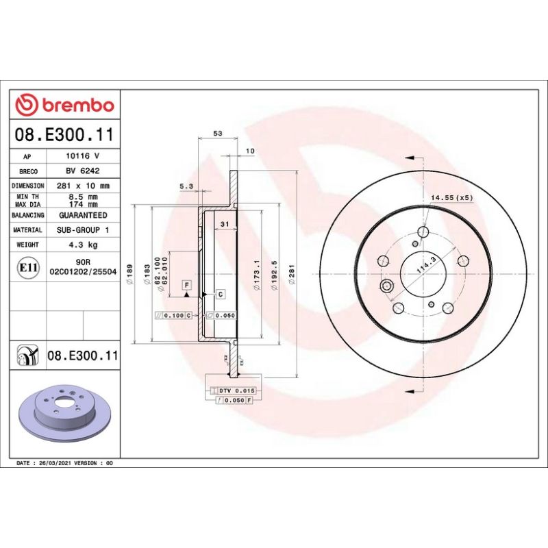 Brembo 08.E300.11
