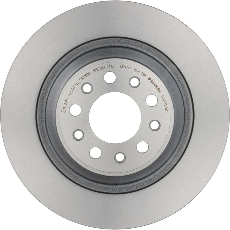 Brembo KT00672 Brembo ceramic brake pad and UV coated solid  brake disc kit