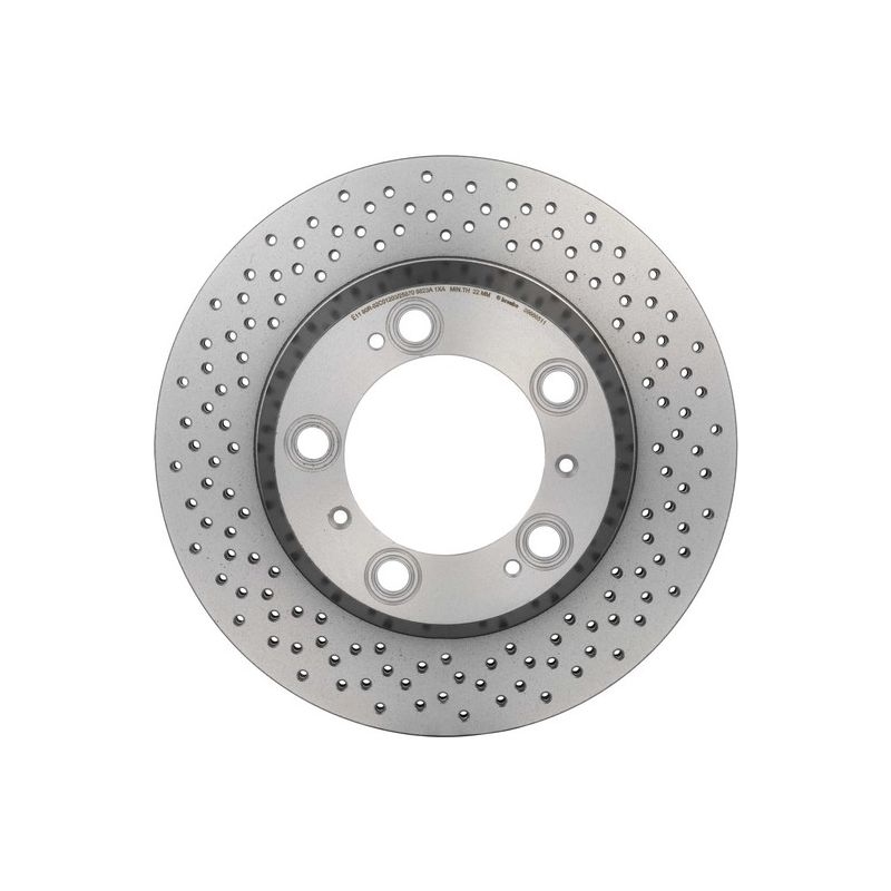 Brembo KT00B03 Brembo ceramic brake pad and UV coated vented drilled brake disc kit