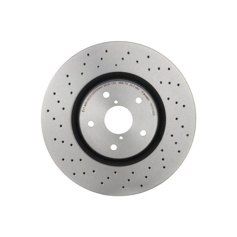 Brembo 09.7812.2X Premium UV Coated Xtra Cross Drilled Brake Rotor