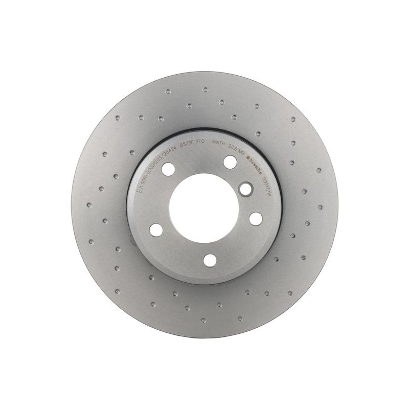 Brembo KTX0177 Brembo ceramic brake pad and Xtra vented drilled brake disc kit