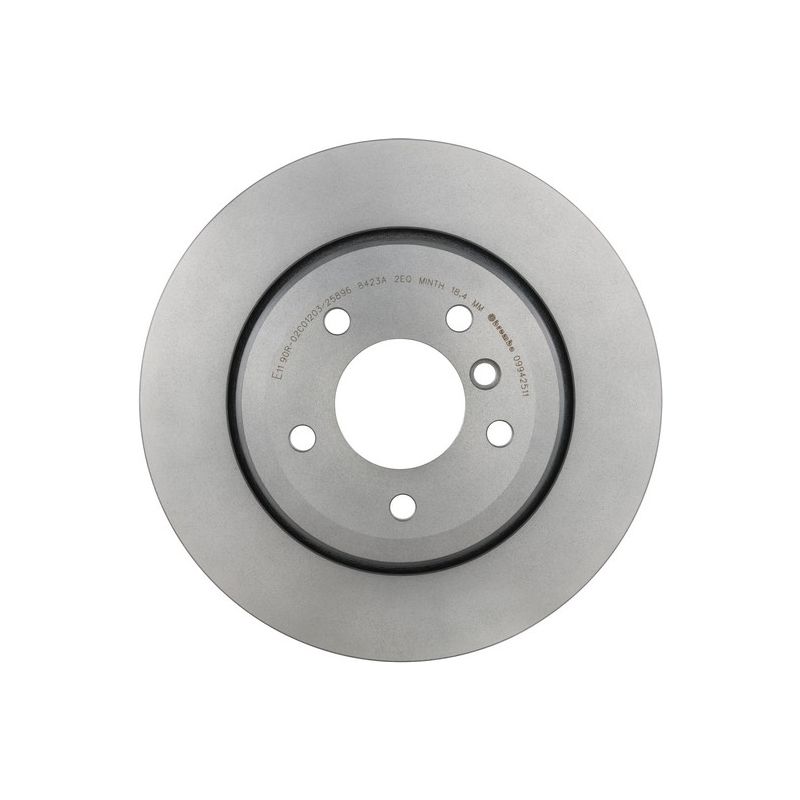 Brembo KT04407 Brembo low-met brake pad and UV coated vented  brake disc kit