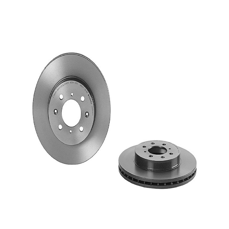 Brembo KT00691 Brembo ceramic brake pad and UV coated vented  brake disc kit