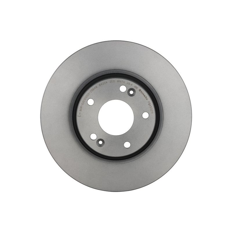 Brembo KT00493 Brembo ceramic brake pad and UV coated vented  brake disc kit