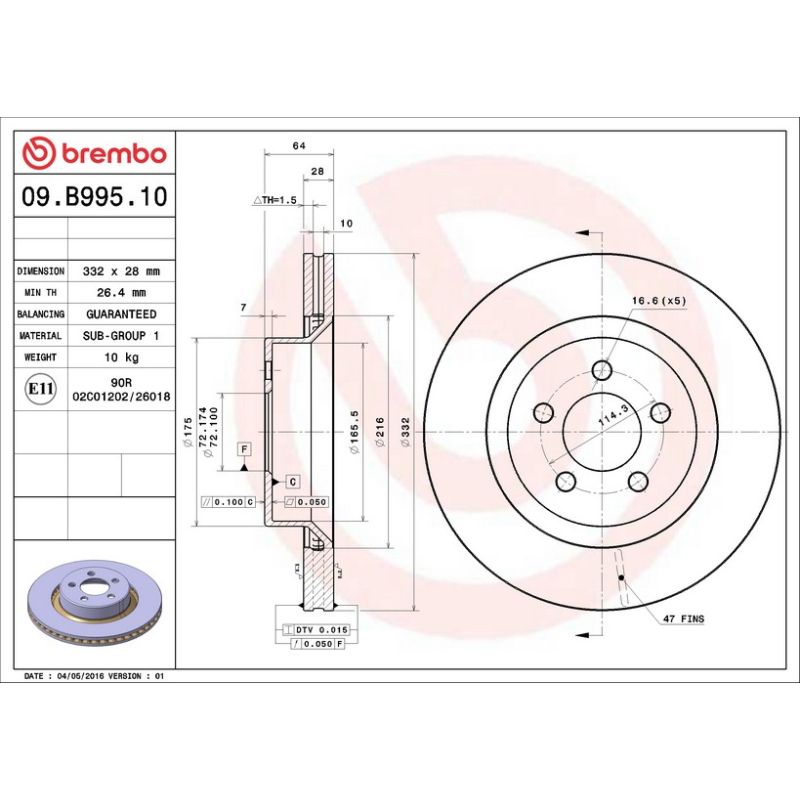 Brembo 09.B995.10