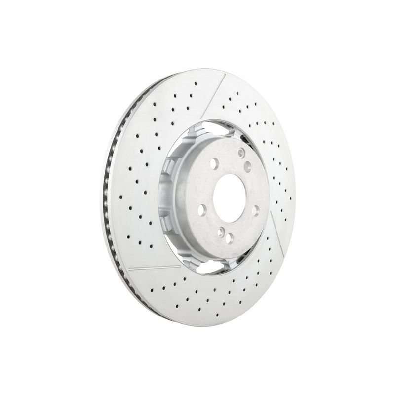 Brembo 09.C826.33 Premium Dual Cast Vented Drilled/Grooved UV Coated Brake Rotor