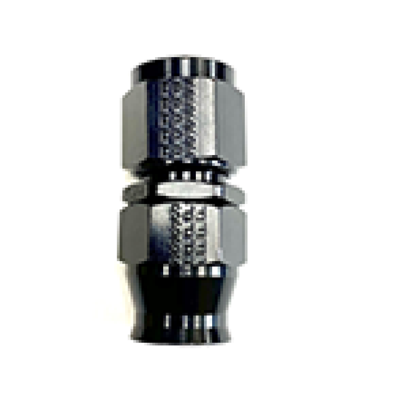 FRAGOLA FRG680104-BL Hose Fitting #4 Straight PTFE Black