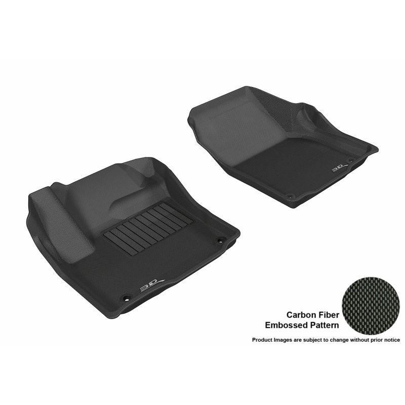 3D MAXpider 2012-2020 Land Rover Range Rover Evoque Kagu 1st Row Floormat - Black