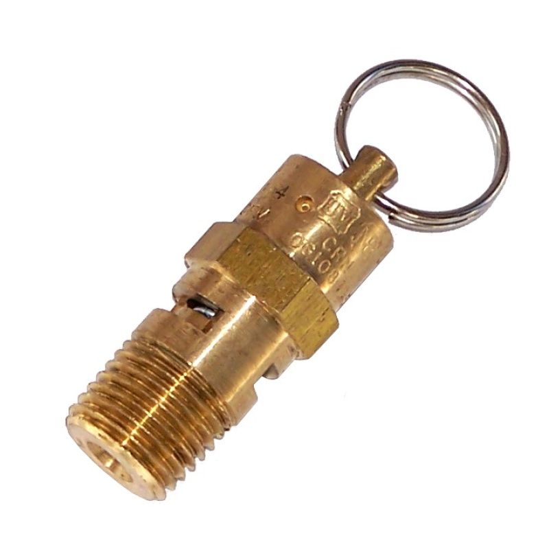 Kleinn Air Horns 52175 Kleinn Safety Valve - 1/4In M NPT - 175 PSI Rated Pop-Off Valve