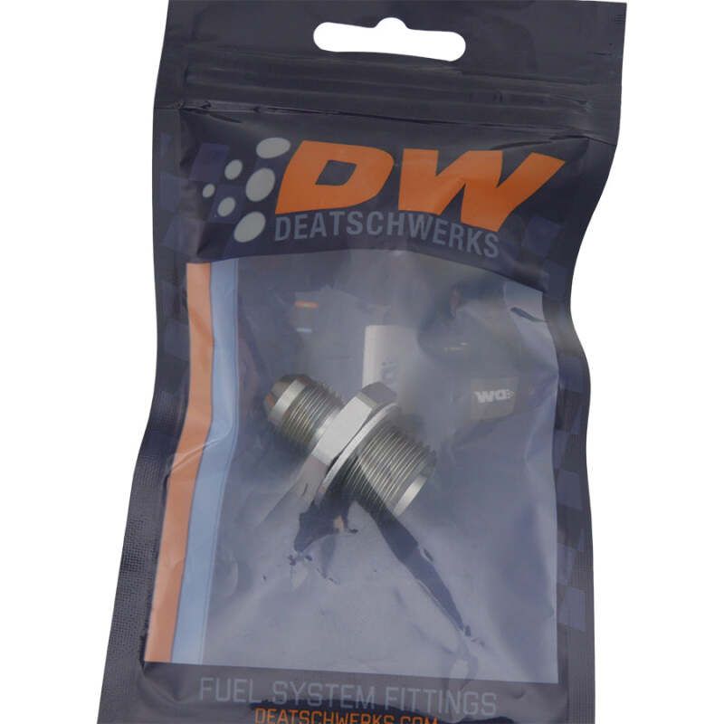 DeatschWerks 6-02-0616 6AN Male Flare to M18 X 1.5 Male Metric Adapter (Incl Crush Washer) - Titanium