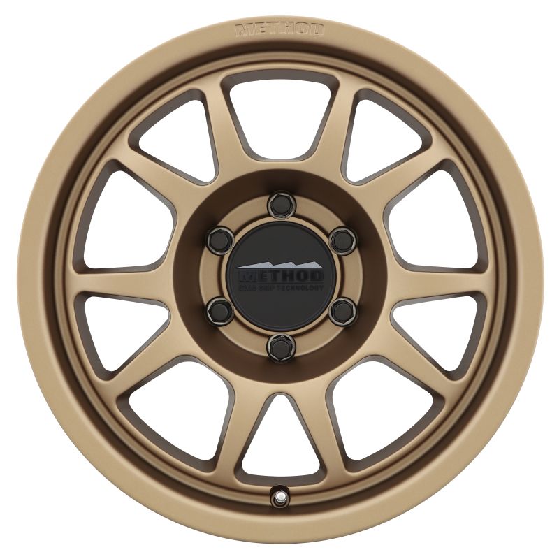 Method Wheels MR70278560900 Method MR702 17x8.5 0mm Offset 6x5.5 106.25mm CB Method Bronze Wheel