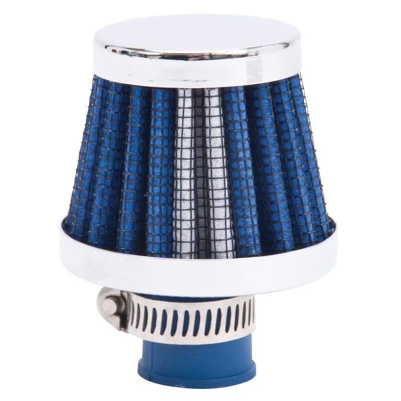 EDELBROCK EDE43513 Valve Cover Breather 10mm Inlet Blue/Chrome