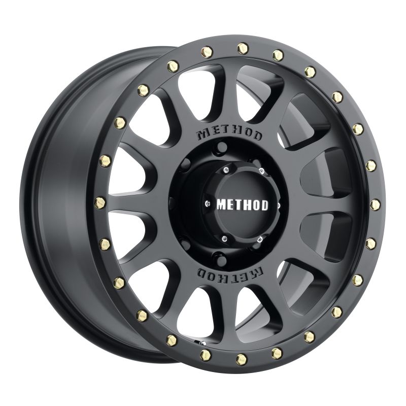 Method Wheels MR30568080500 Method MR305 NV 16x8 0mm Offset 8x6.5 130.81mm CB Matte Black Wheel