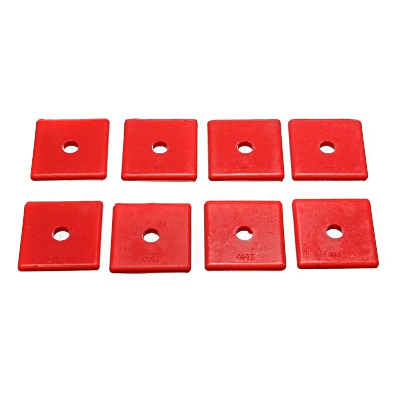 Energy Suspension Pad 2in Sq X 7/16in Id X 1/4in H - Red