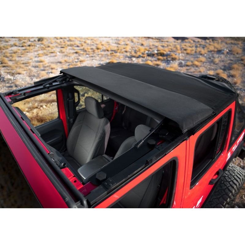Rampage 139435 2018-2021 Jeep Wrangler JL 4-Door Trailview Fastback - Black Diamond