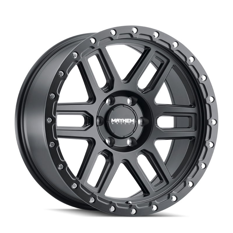 Mayhem 8304 Delta 17x9 / 6x139.7 BP / -12mm Offset / 106mm Hub Matte Black Wheel