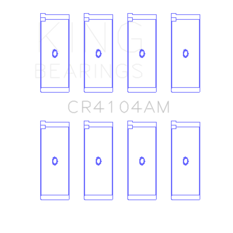 King Engine Bearings CR4104AM0.75 Audi Abb/Abm/Adp/Pp/Rn (Size +0.75mm) Connecting Rod Bearing Set