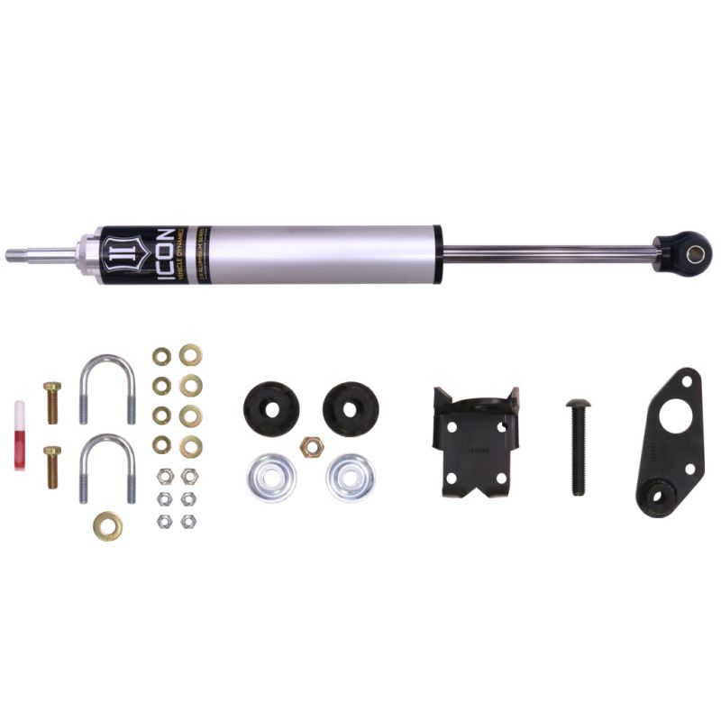 ICON 22018 07-18 Jeep Wrangler JK High-Clearance Steering Stabilizer Kit