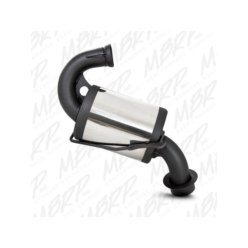 MBRP Exhaust 1097526 Trail Muffler; Bolt-on Design; Packed Muffler.