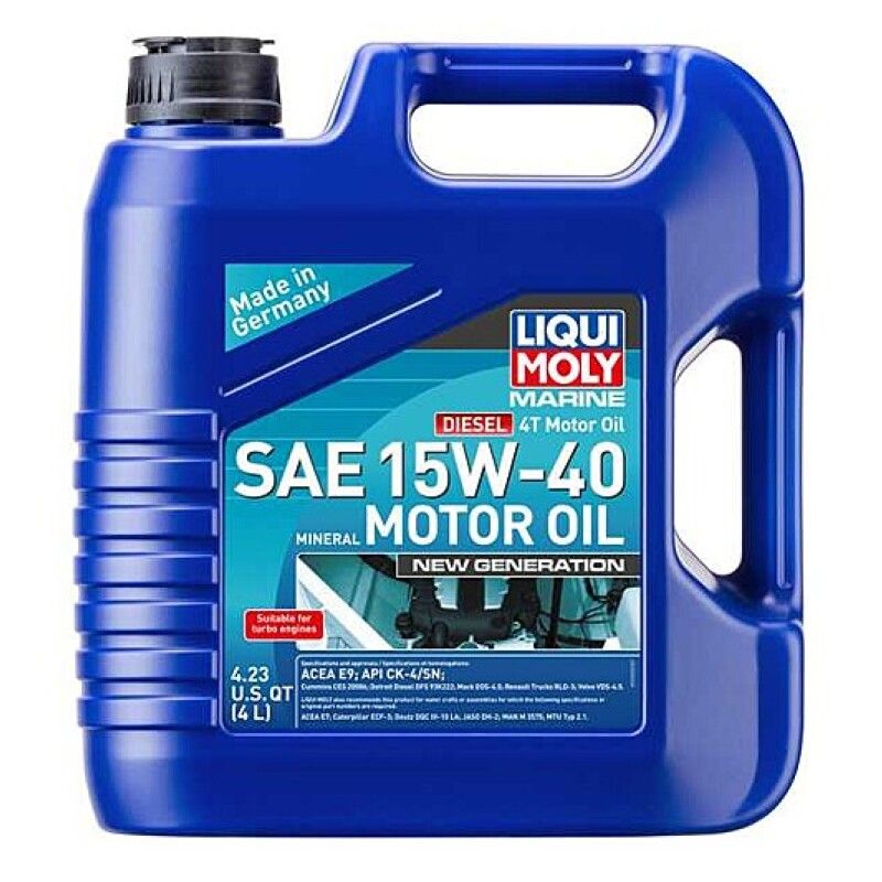 LIQUI MOLY 22520 4L Marine 4T New Generation Motor Oil SAE 15W40