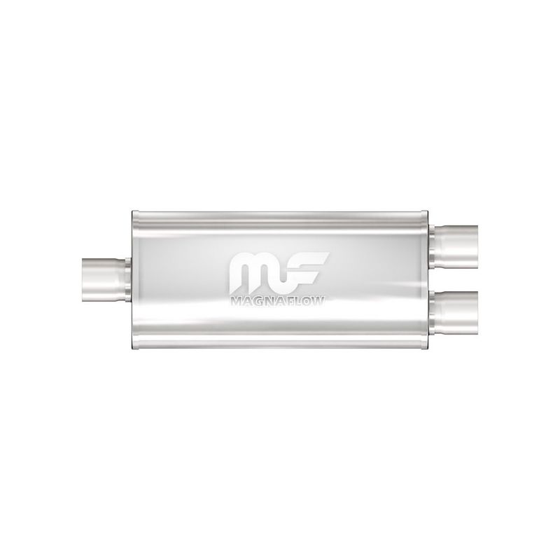 MagnaFlow Exhaust Products 12258 Straight-Through Performance Muffler; 2.5/2.25in. Center/Dual; 5x18x8 Body