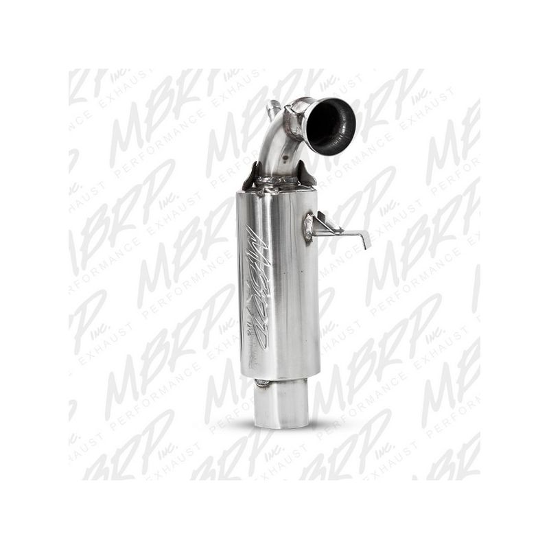 MBRP Exhaust 1260214 Race Muffler; Bolt-on Design; Packed Muffler.