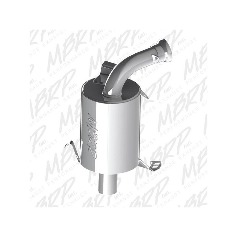 MBRP Exhaust 127T209 Trail Muffler; Bolt-on Design; Packed Muffler.