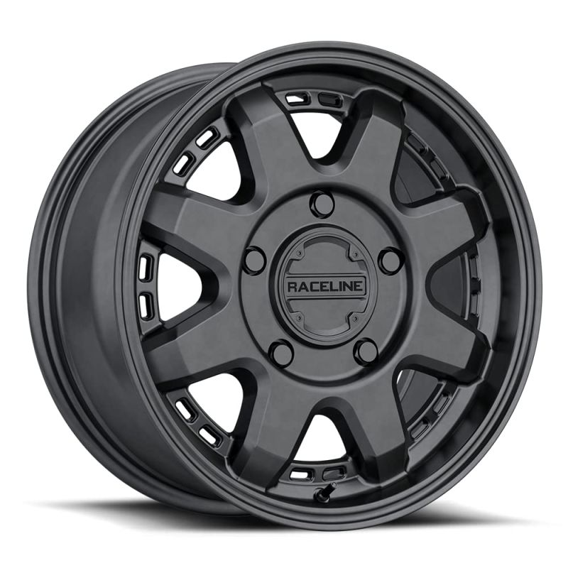 Raceline 947B Scout 17x7.5in / 6x130 BP / 50mm Offset / 84.10mm Bore - Satin Black Wheel