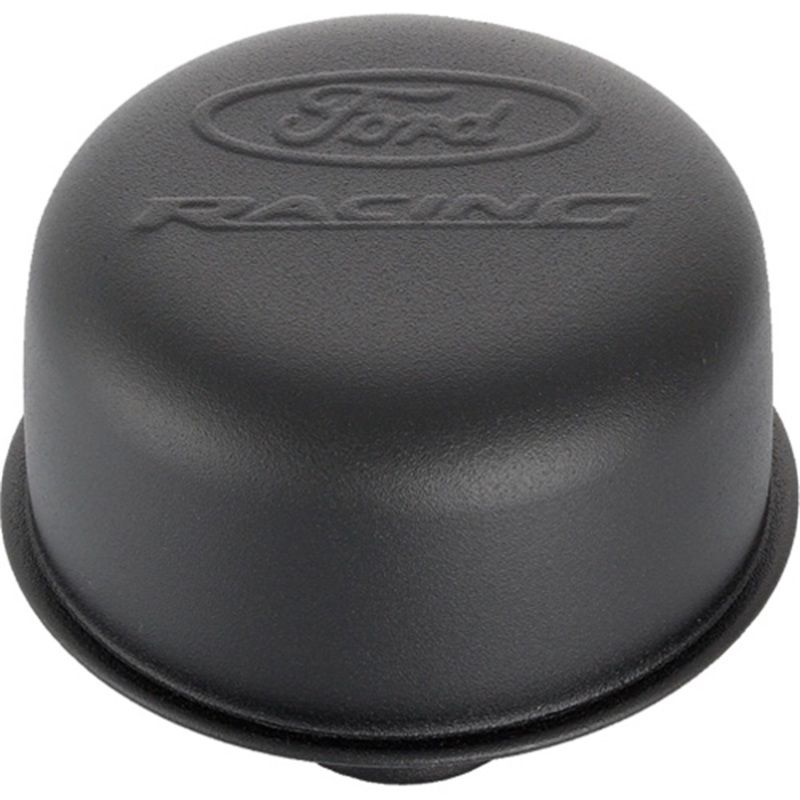 FORD FRD302-216 Black Steel Breather W/Ford Racing Logo