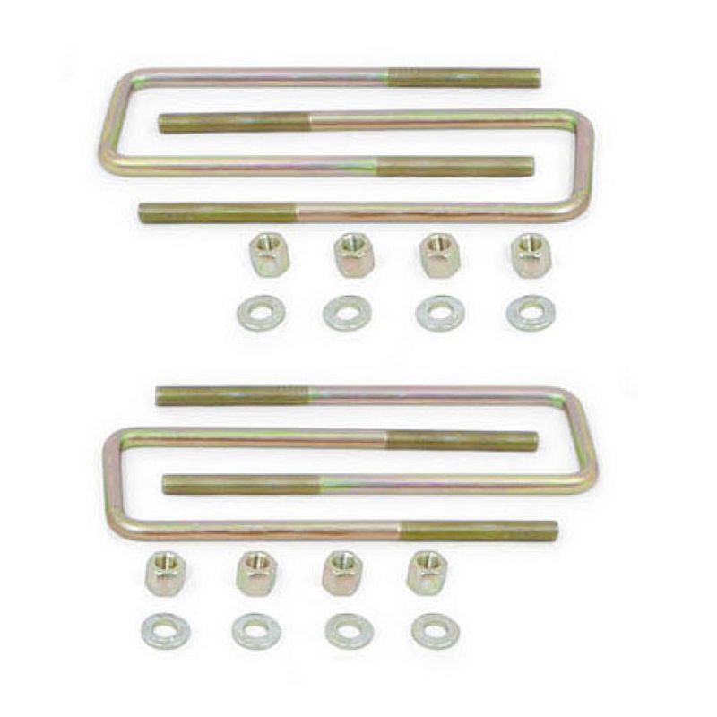 MaxTrac 09-18 Ford F-150 2WD Rear U-Bolts for 3in/4in Lift Blocks - Square - Set of 4