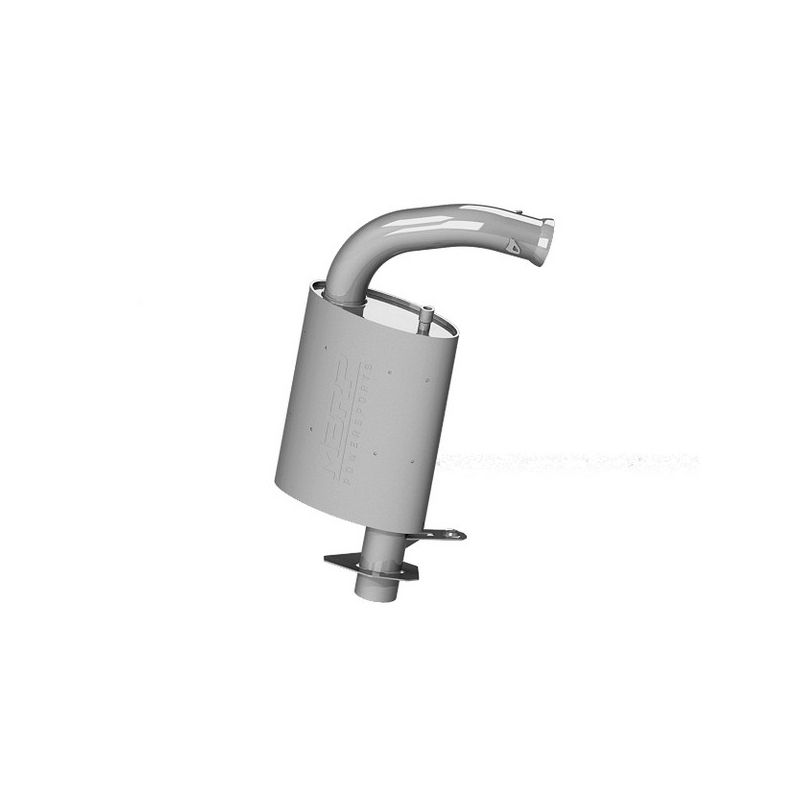 MBRP Exhaust 132Q106 Quiet Trail Muffler; Bolt-on Design; Packed Muffler.