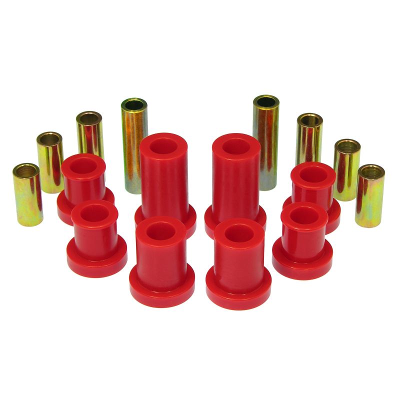 Prothane 07-14 Chevy Silverado 2/4wd Upper/Lower Front Control Arm Bushings - Red