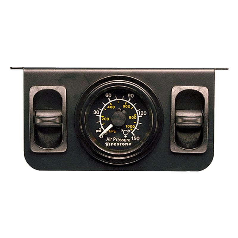 Firestone 2145 Air Adjustable Leveling Pneumatic Control Panel w/Dual Black Gauge 0-150psi (WR17602145)